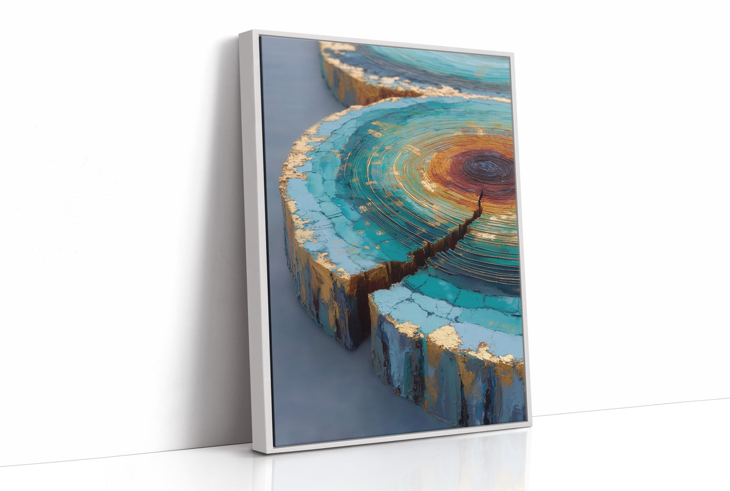 Turquoise Canyons Meet Golden Core