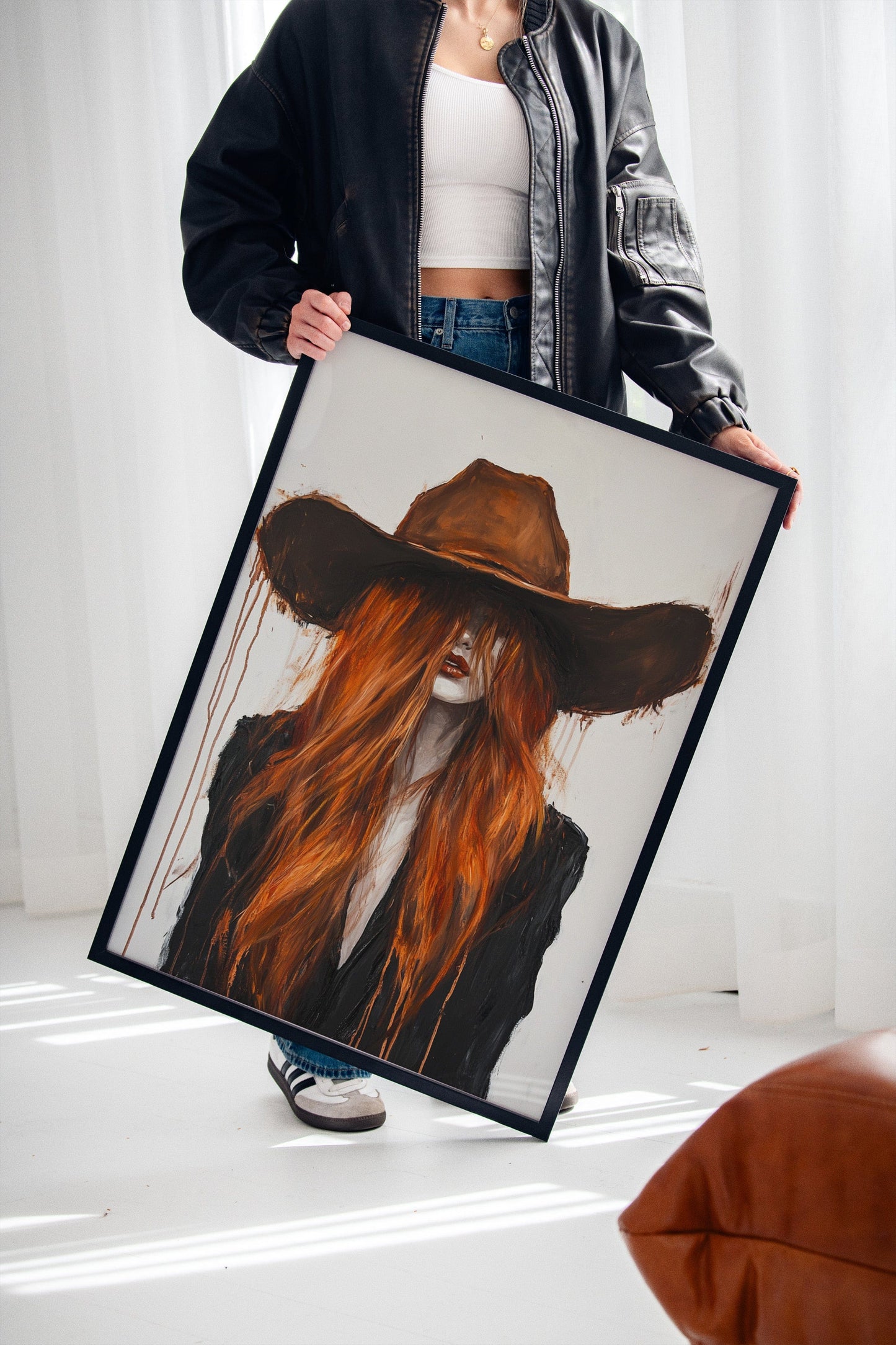 The Firebrand – Western Cowgirl Canvas Art