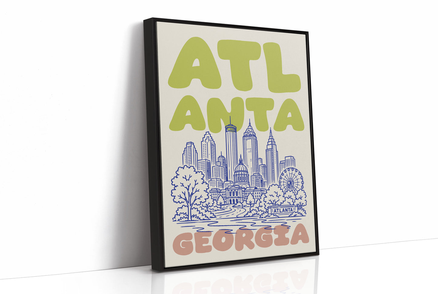 Atlanta, Bubble Letter Skyline