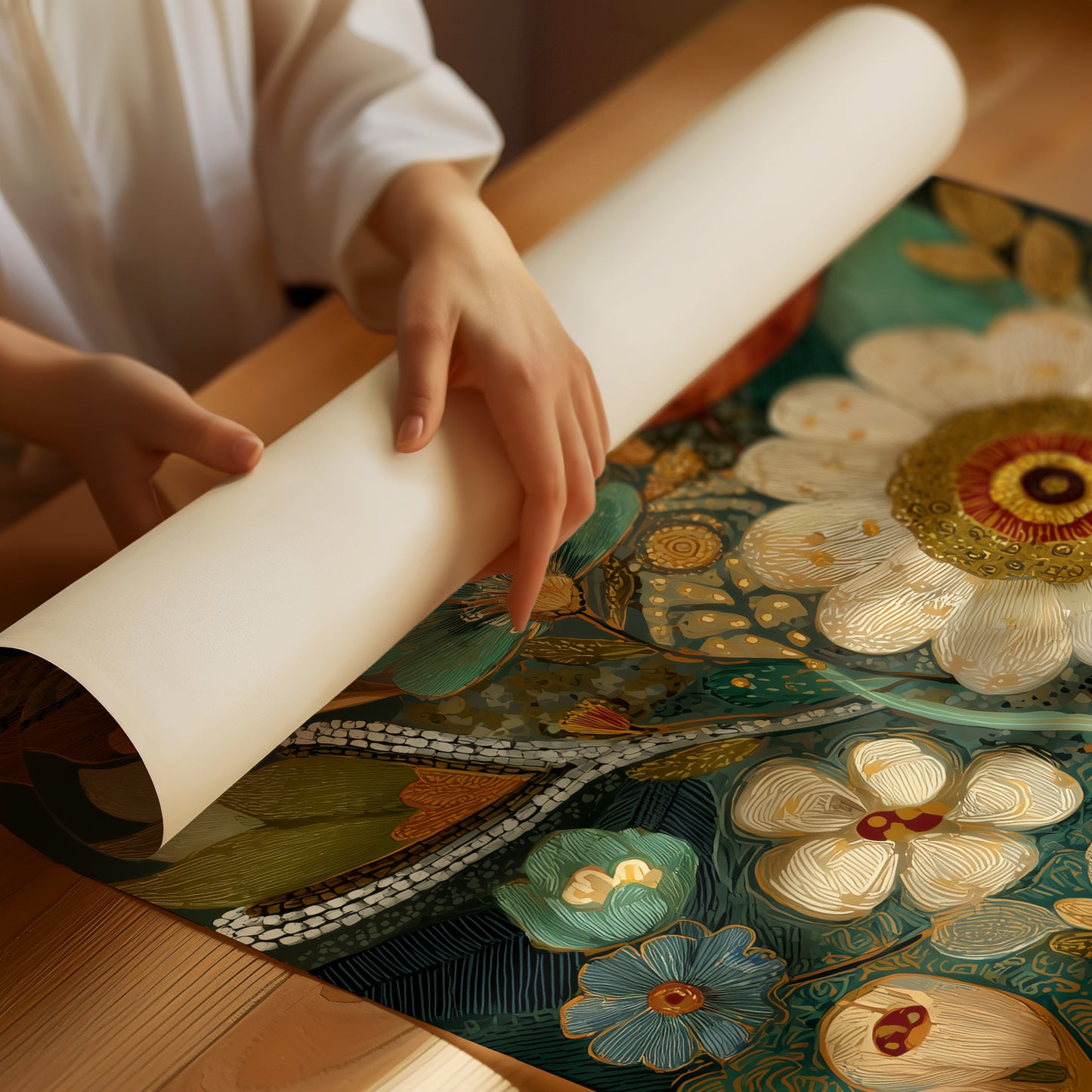 Garden Blooms In Jeweled Harmony