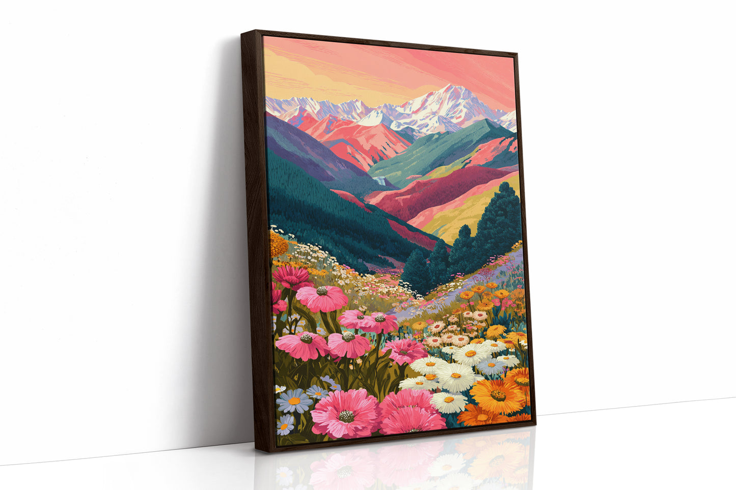 Mountains Adorned in Floral Splendor