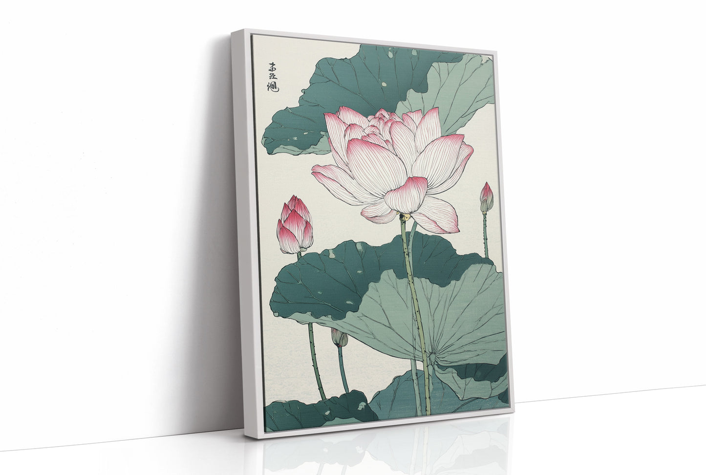 Lotus Blooms Between Library Lines