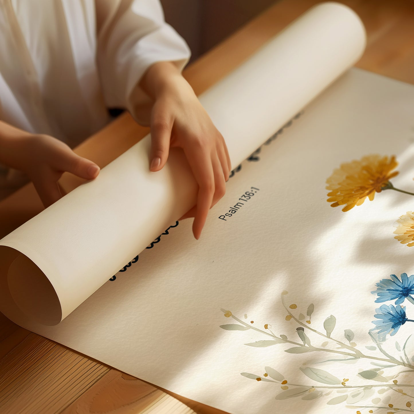 Eternal Gratitude Blooms in Watercolor Grace
