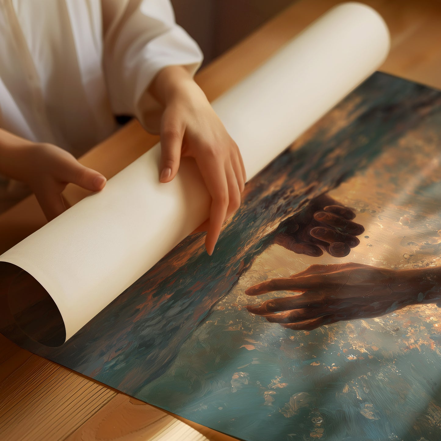 Hands Reaching Across Troubled Waters