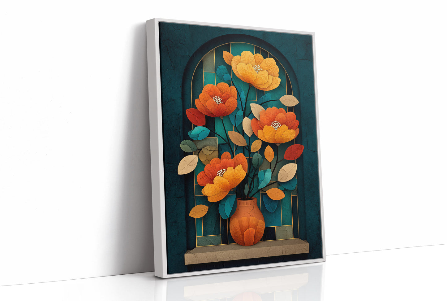 Golden Poppies In Midnight Alcove