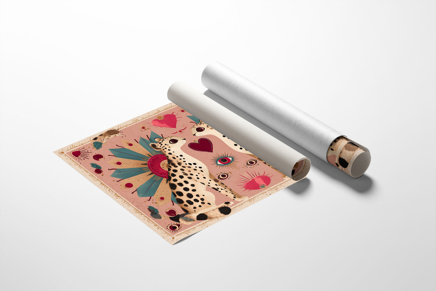 Twin Leopards Share One Heart