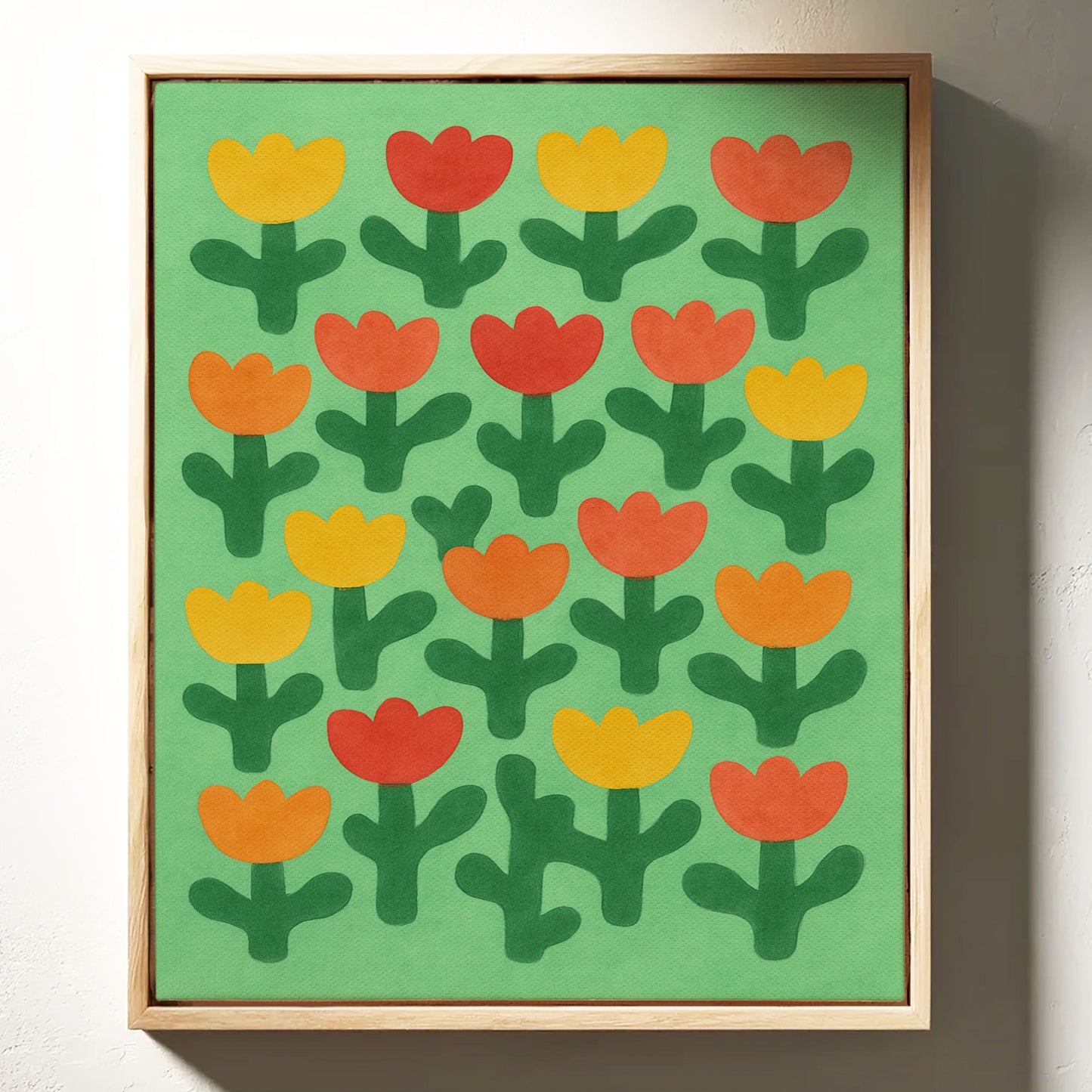 Tulip Parade on Spring Green