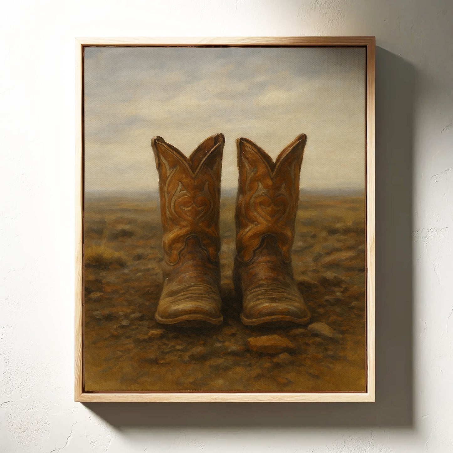 Western Boots Still Life – Cowboy Art Print
