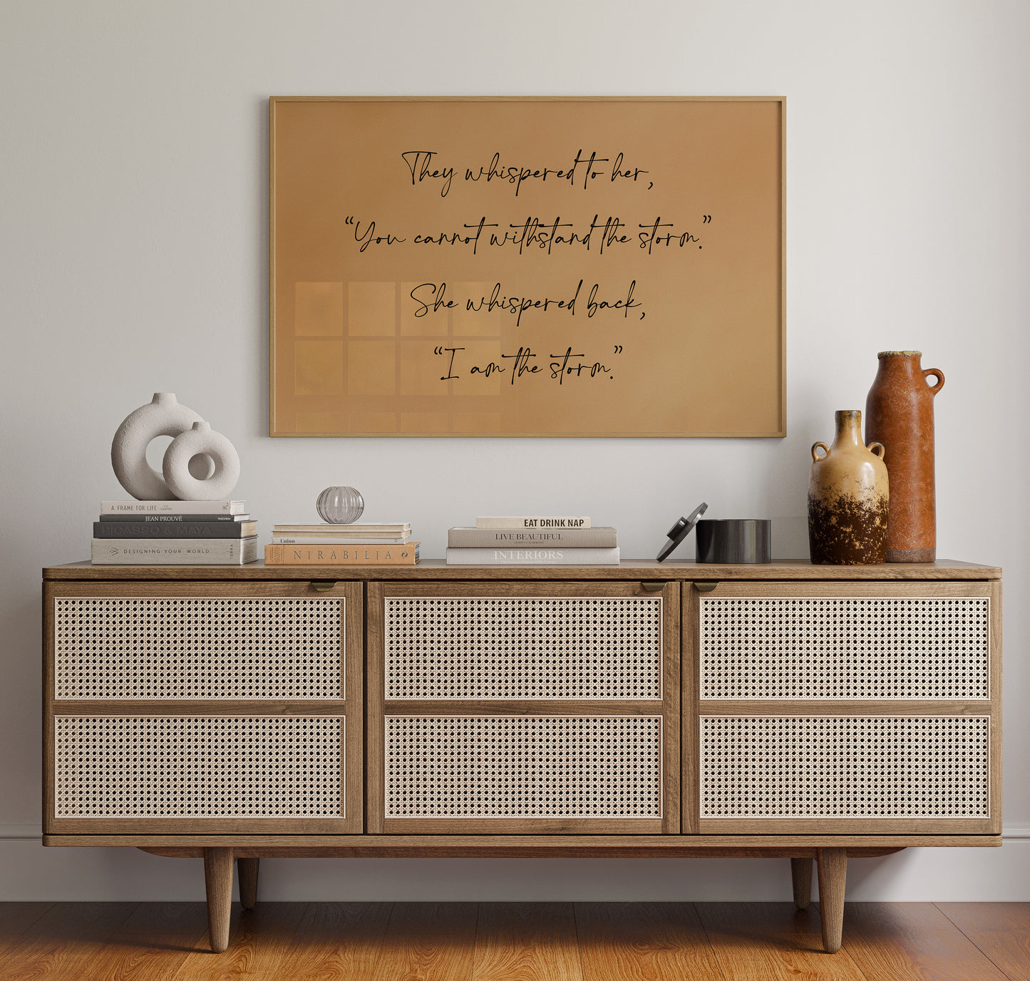 I Am the Storm Quote Art