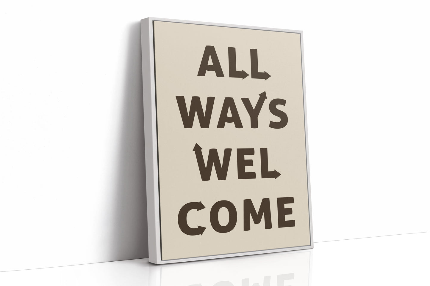All Ways Welcome Modern Typography Print
