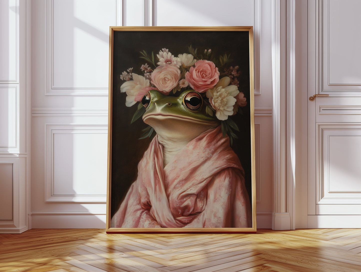 Frog Royalty in Bloom