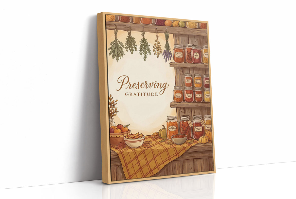 Preserving Gratitude: Pantry Fully Stocked Till Spring