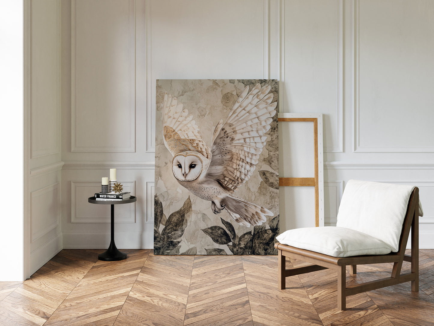 Barn Owl Watercolor Art Print - Nature Wildlife Decor - Gallery Canvas image 15