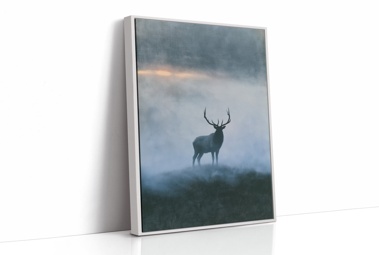 Elk on the Misty Ridge