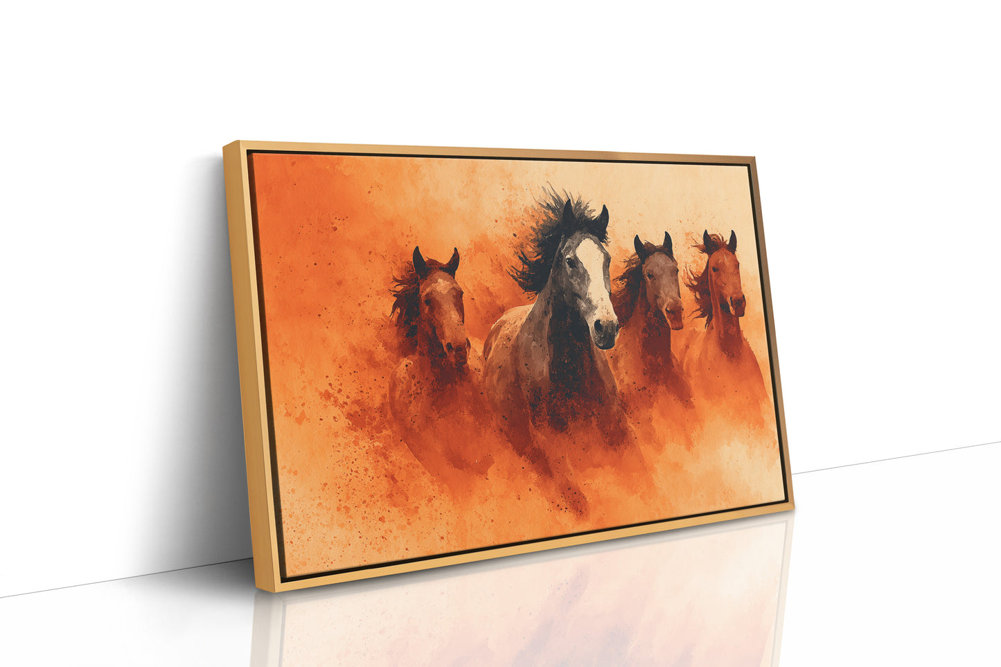 Wild Herd in Amber Dust