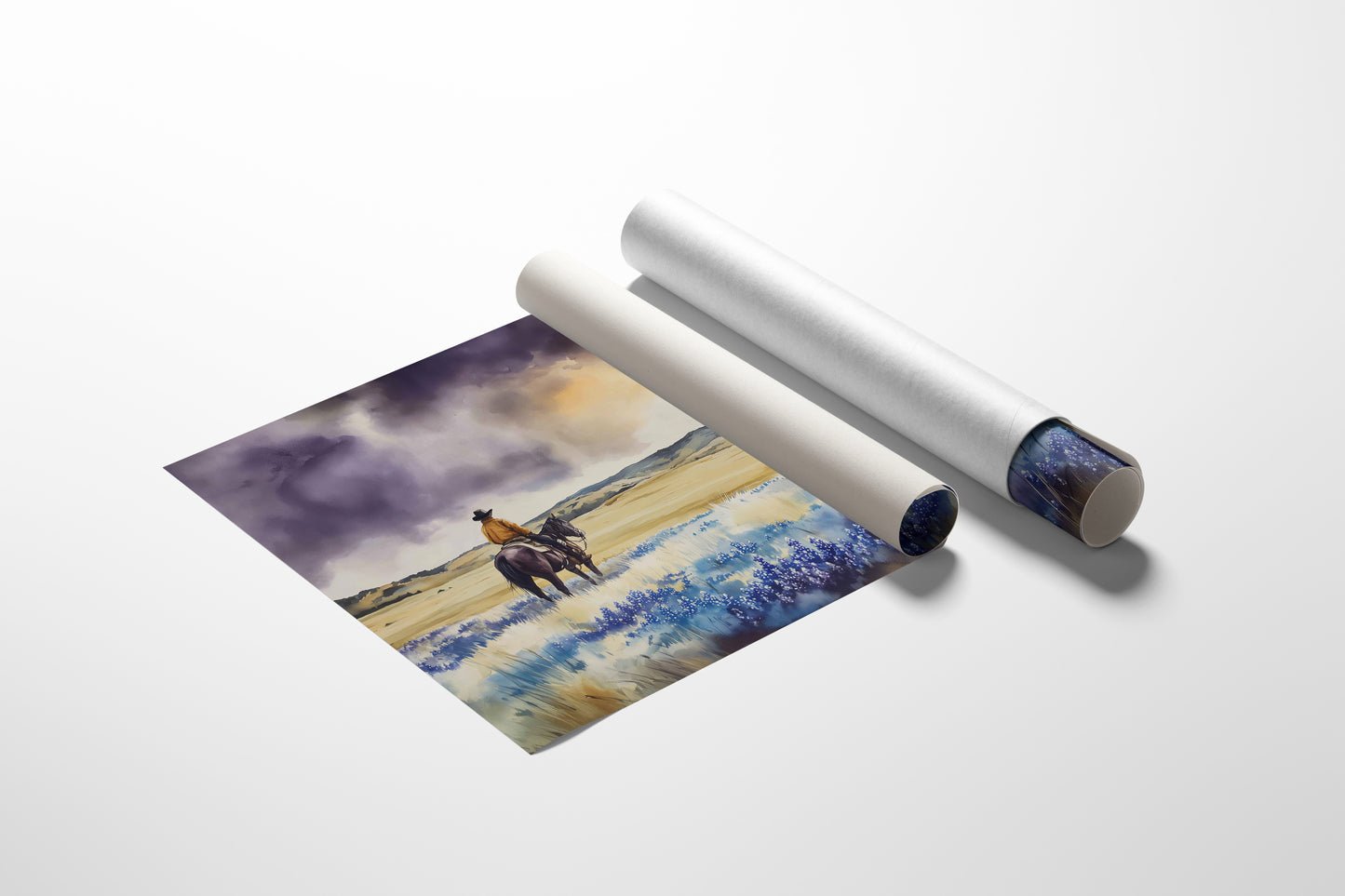 Bluebonnets Dance Through Prairie Thunder