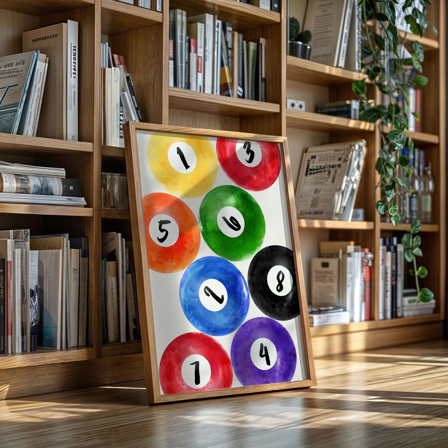 Lucky Numbers Dance In Watercolor