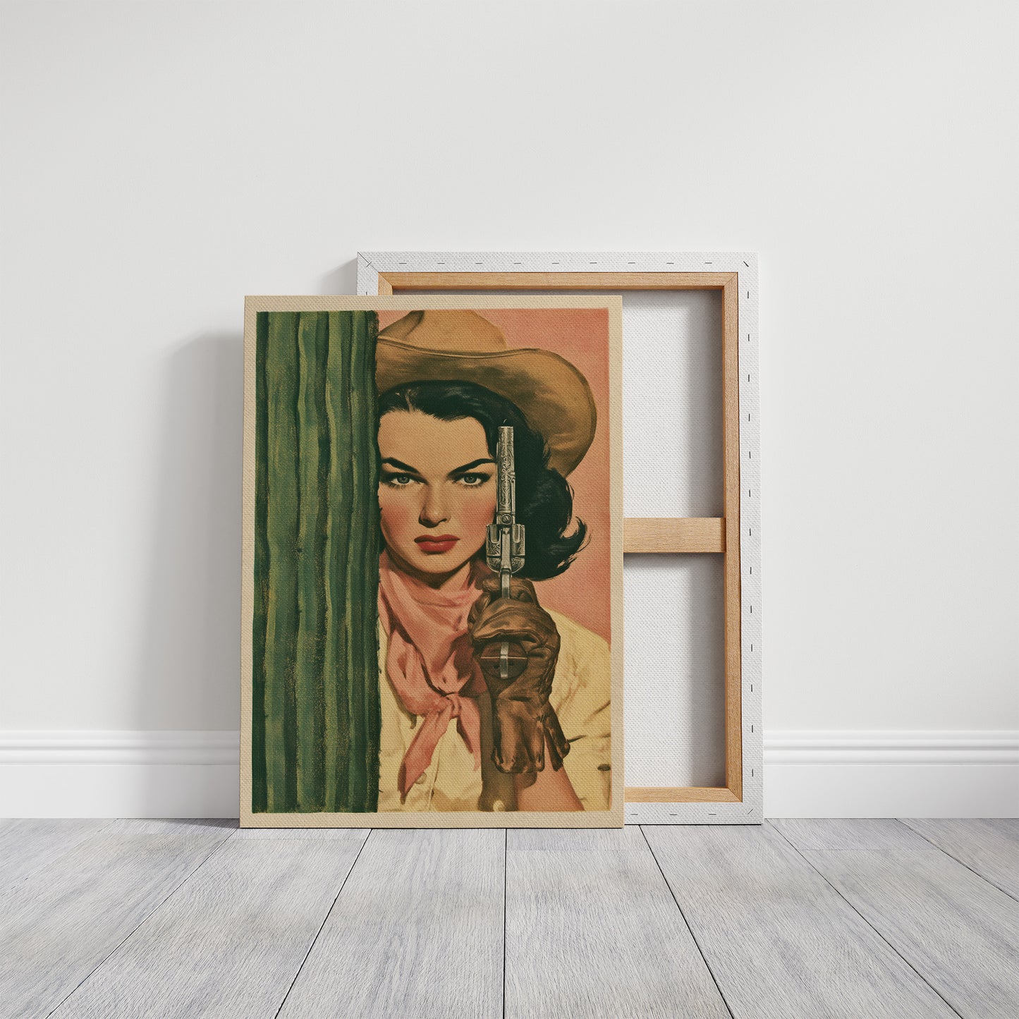 The Cactus Standoff: Vintage Pulp Cowgirl