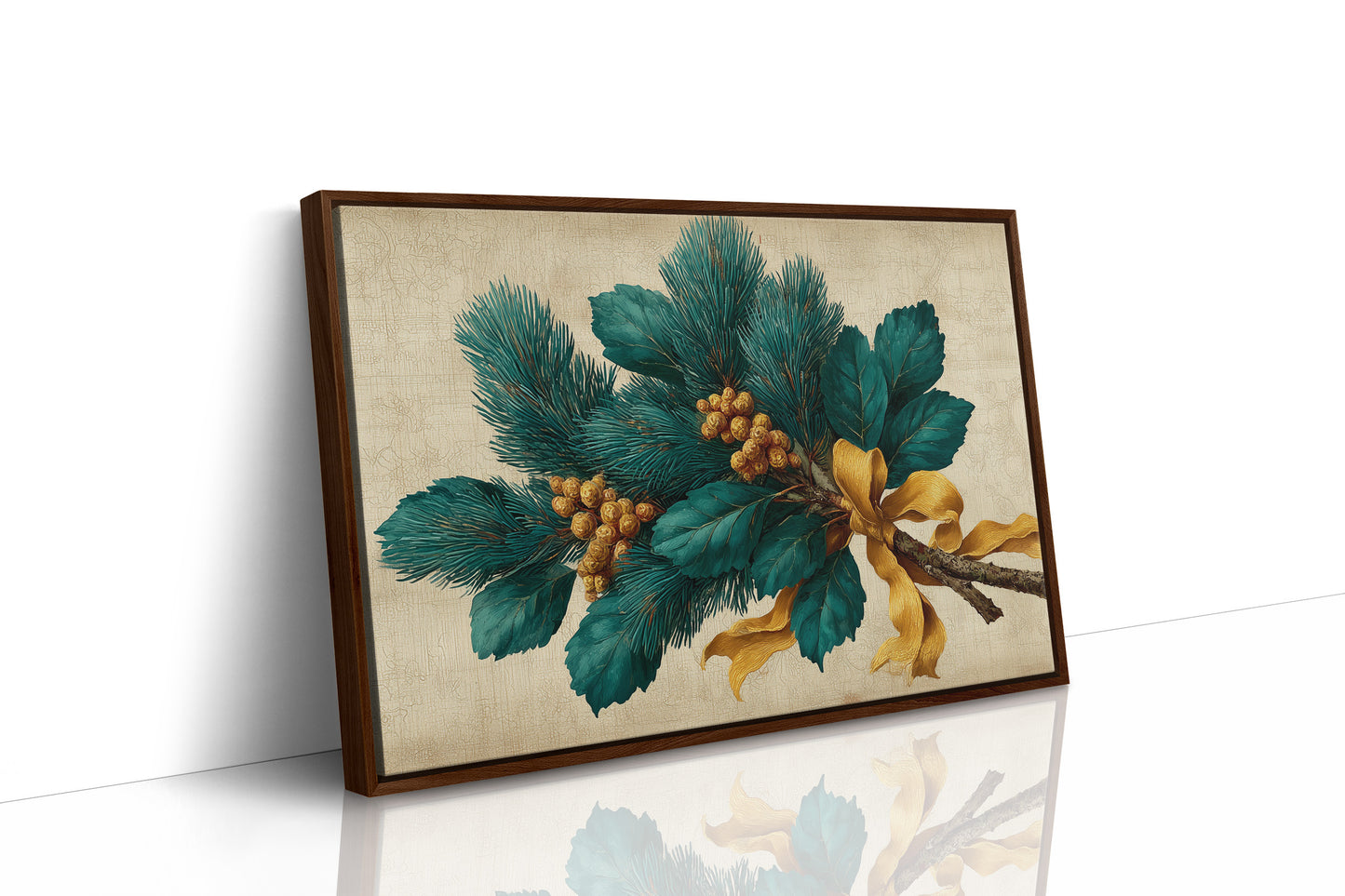 Pine Bough Tied With Gold Silk