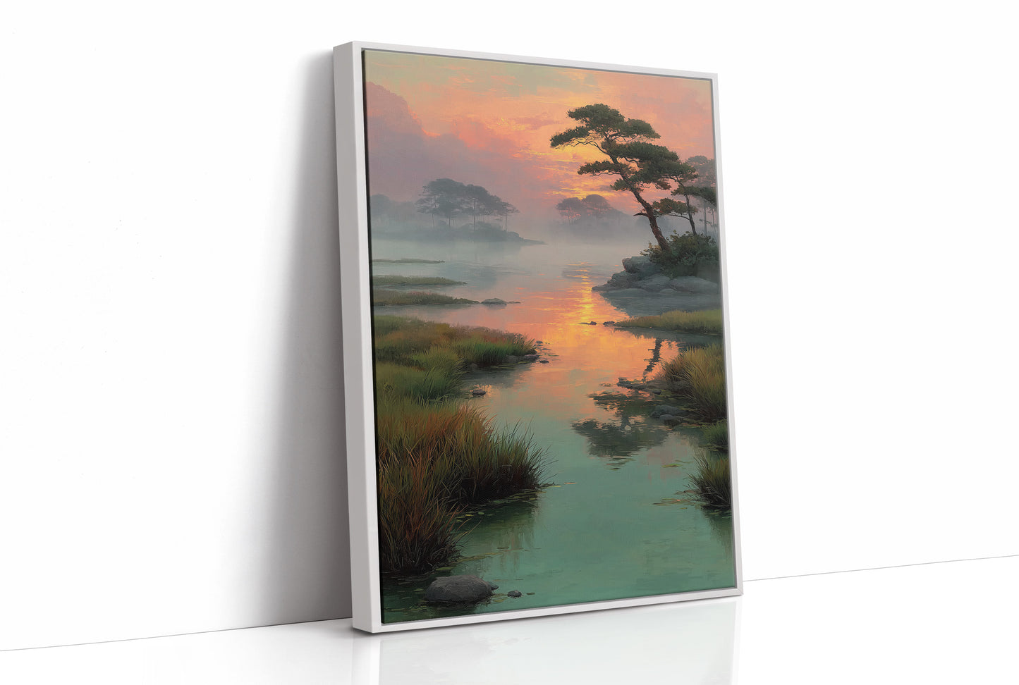 Sunset Lagoon Above Evening Spirits