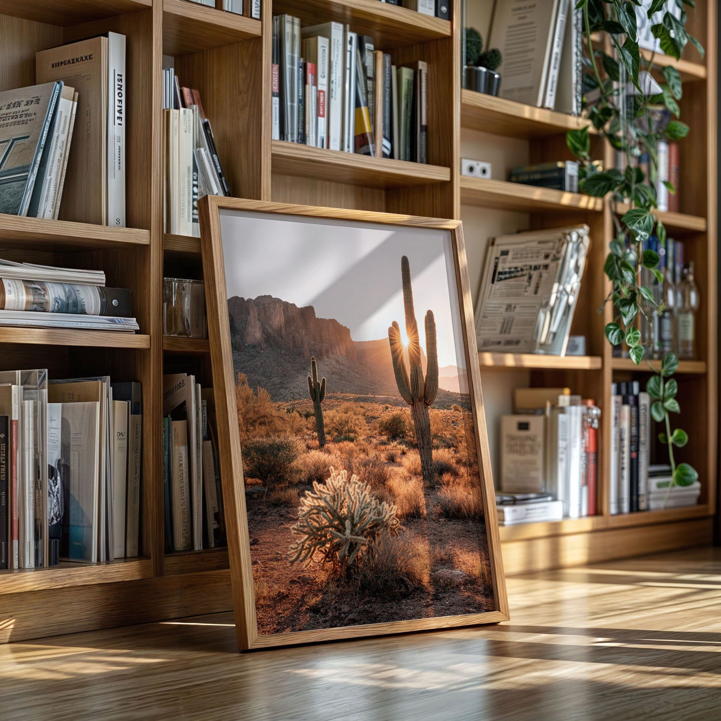 Sunlit Giants in Arid Embrace