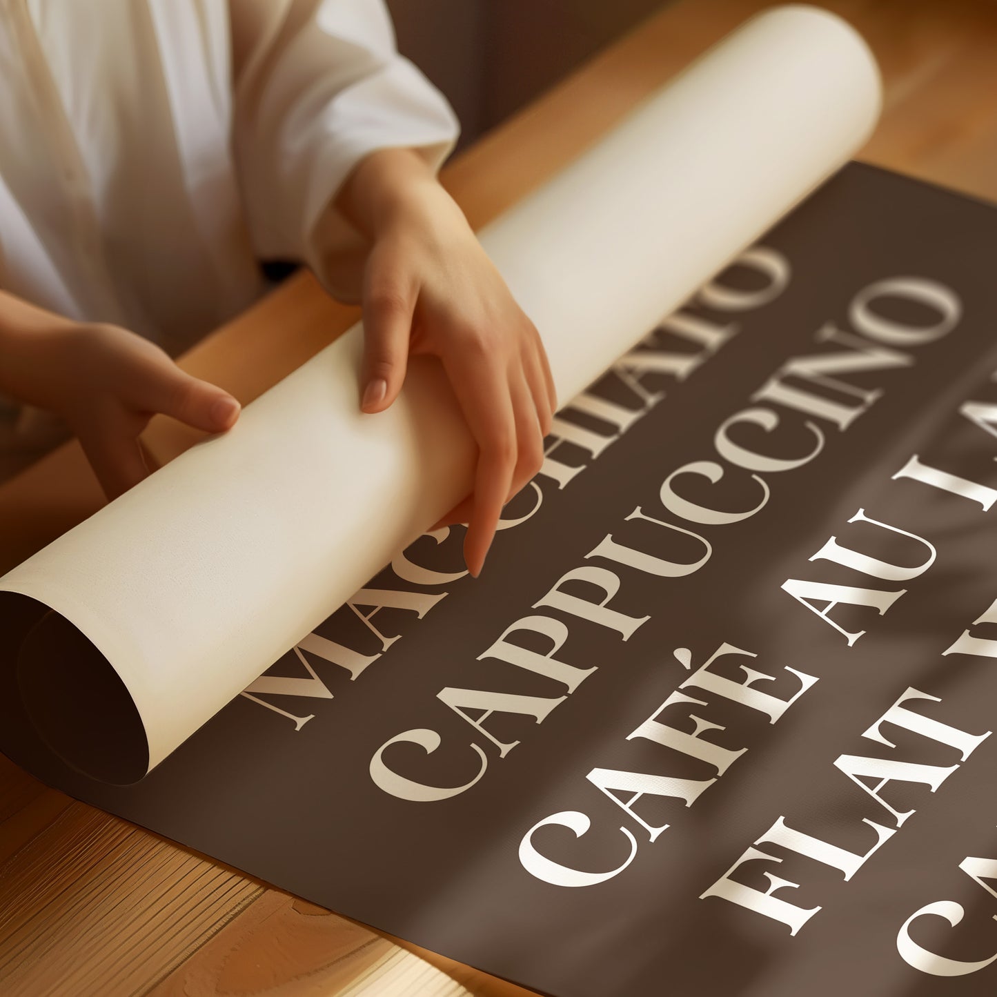 Barista Poetry In Chocolate Brown