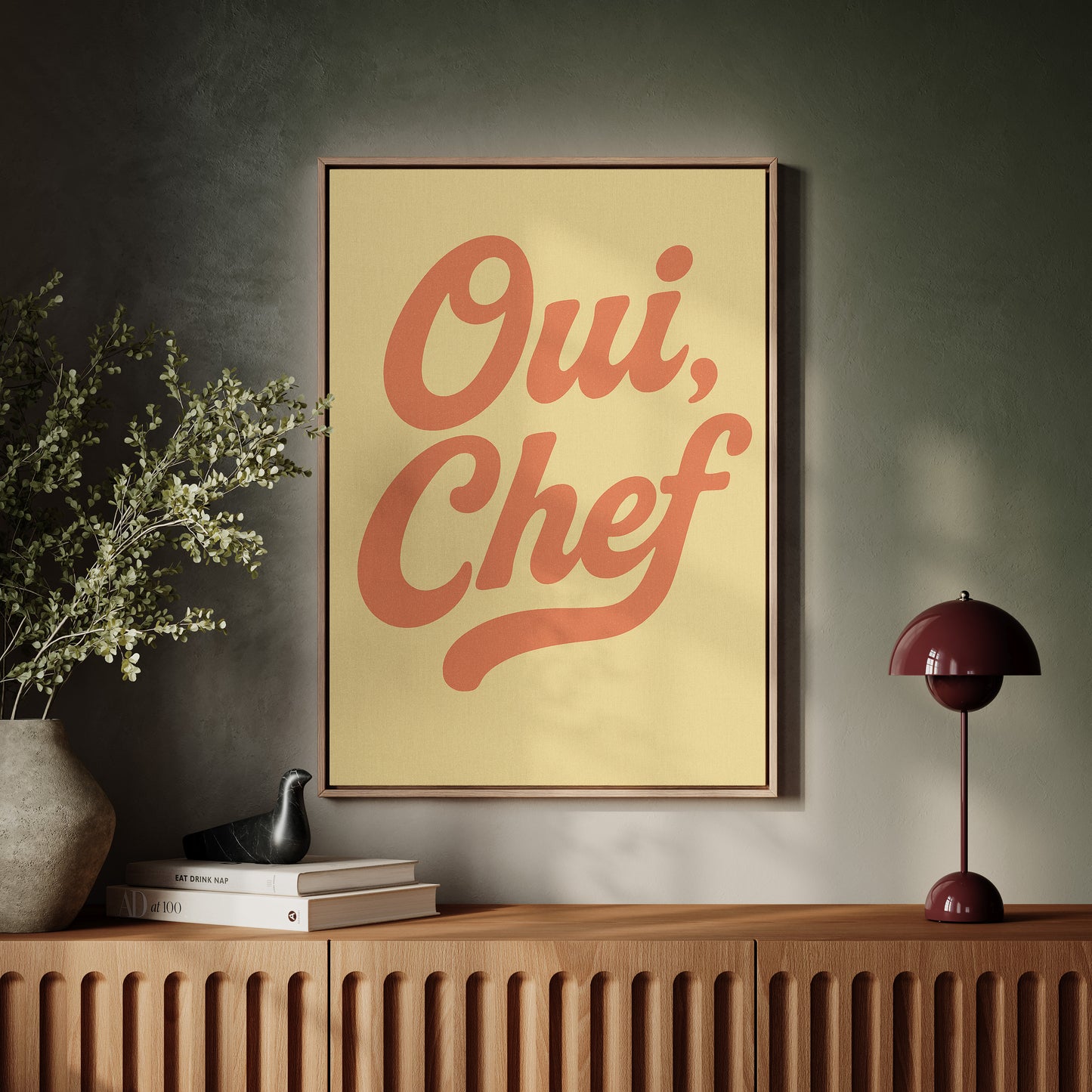 Oui Chef Kitchen Wall Art