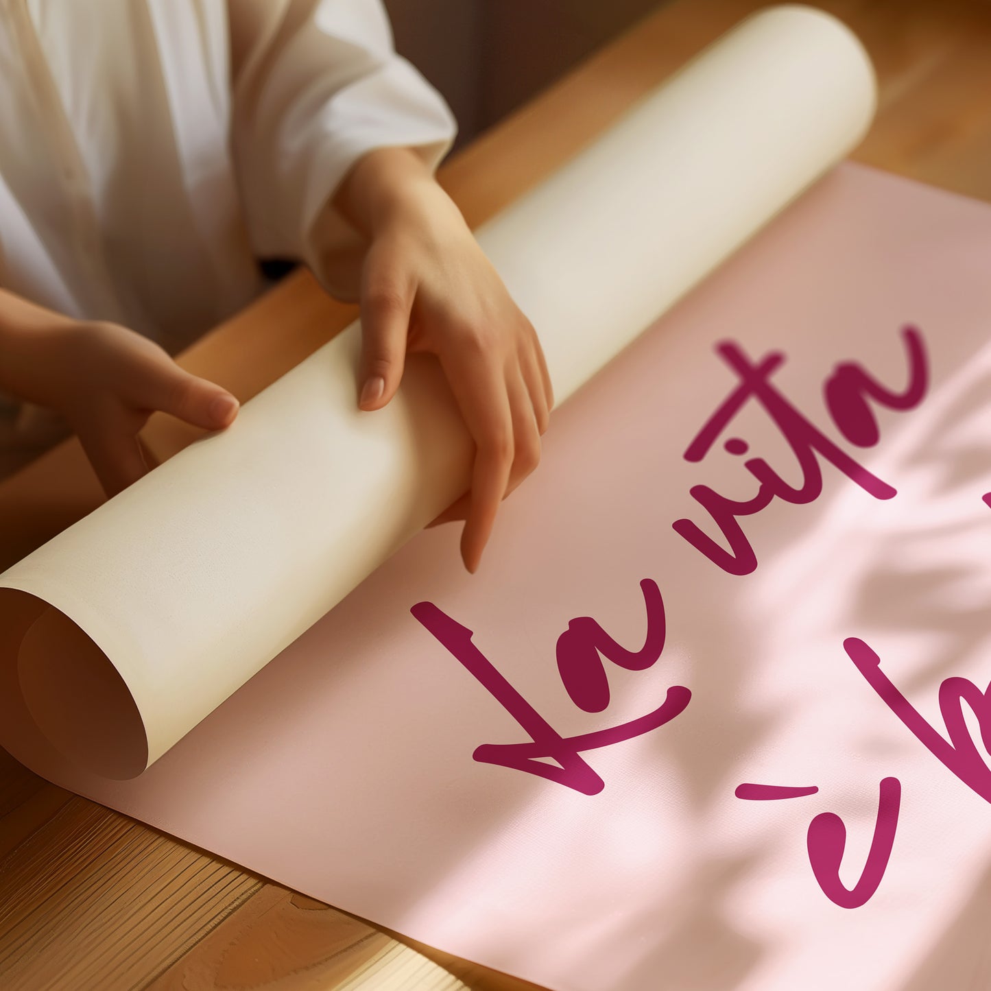 Rose Letters Dance Through Madrid