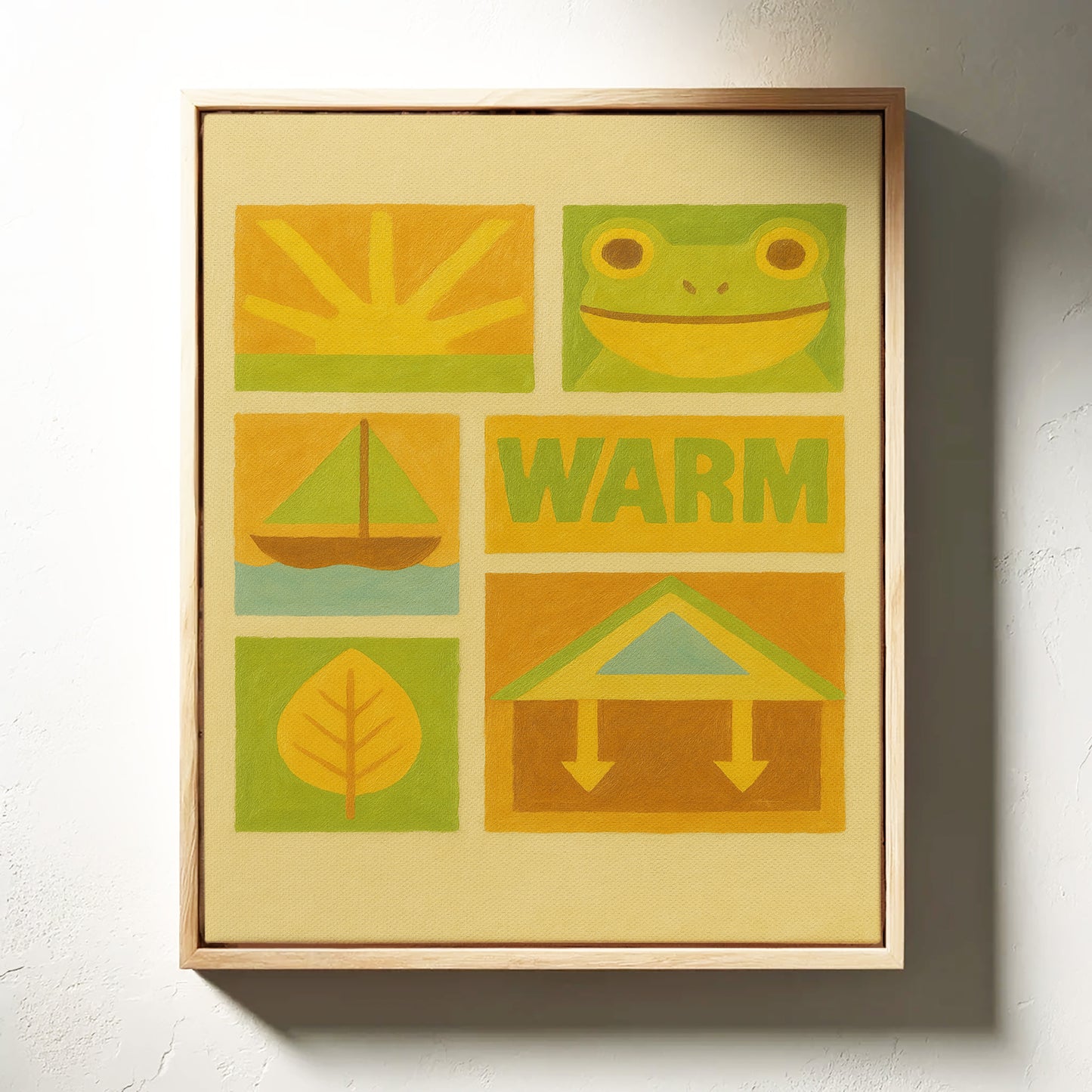 Warm Days with Frog and Sun