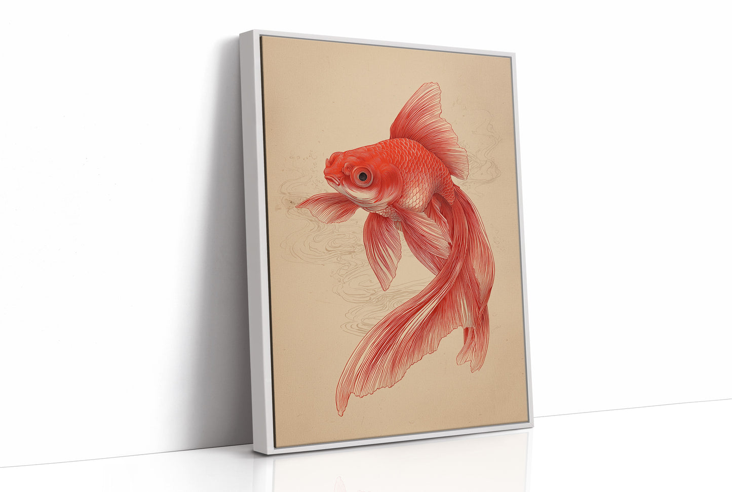 Red Fins Dance In Morning Light