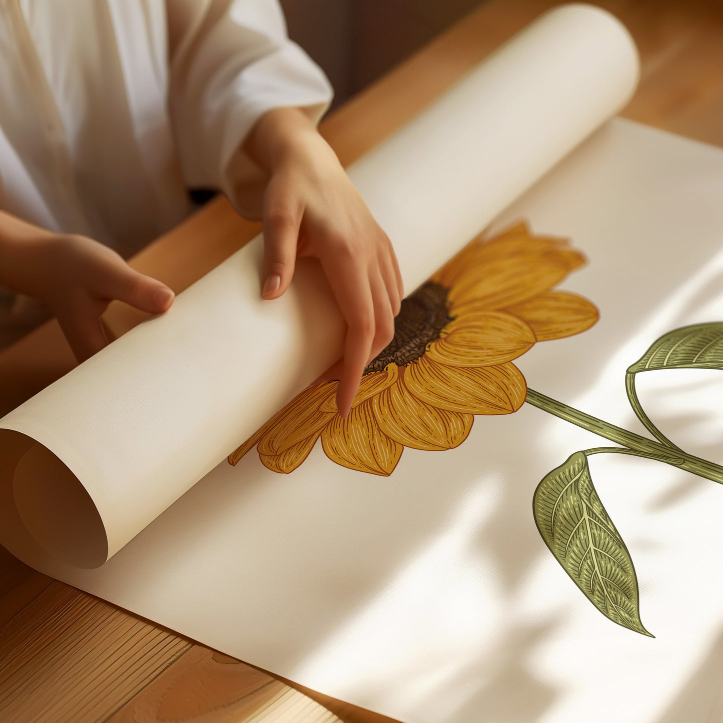 Golden Petals Follow Morning Light