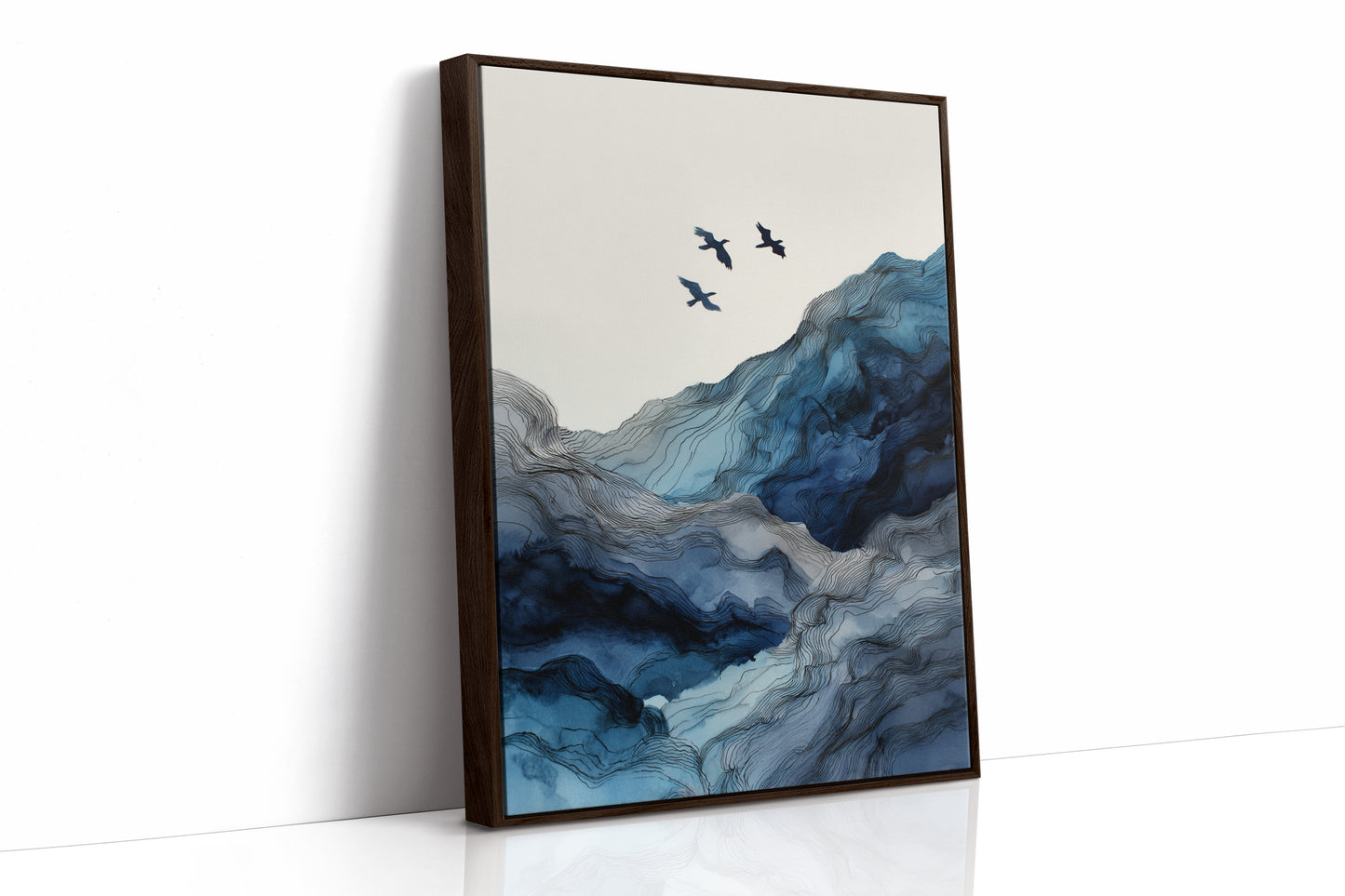 Flight Over Cerulean Peaks
