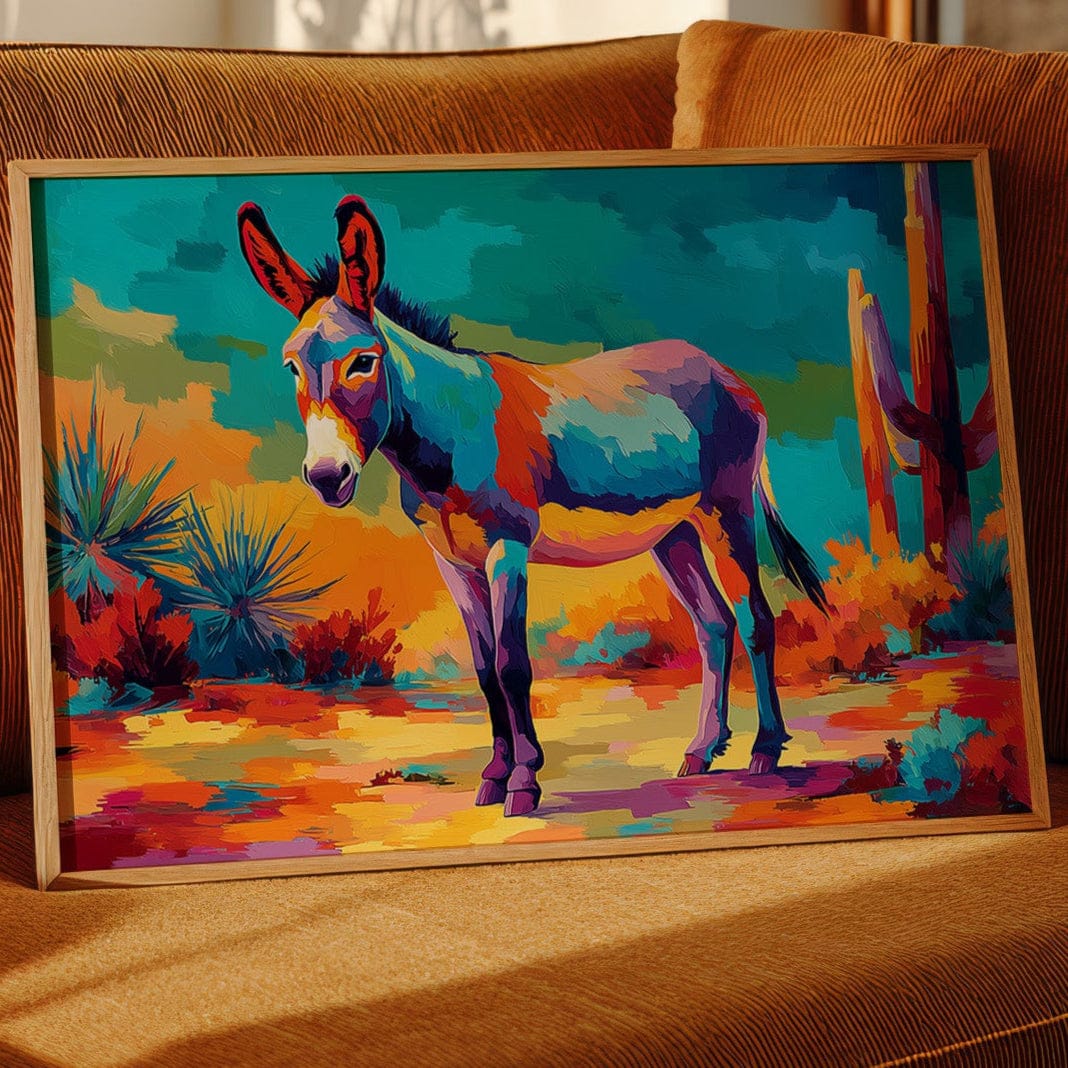 Desert Colors Dance With Burro