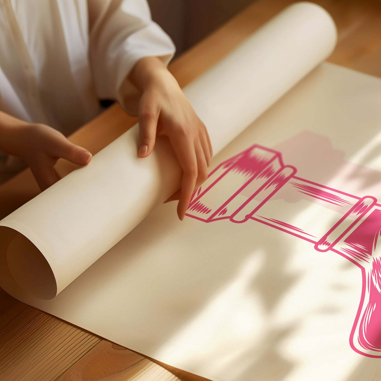 Pink Crystal Holds Midnight Stories