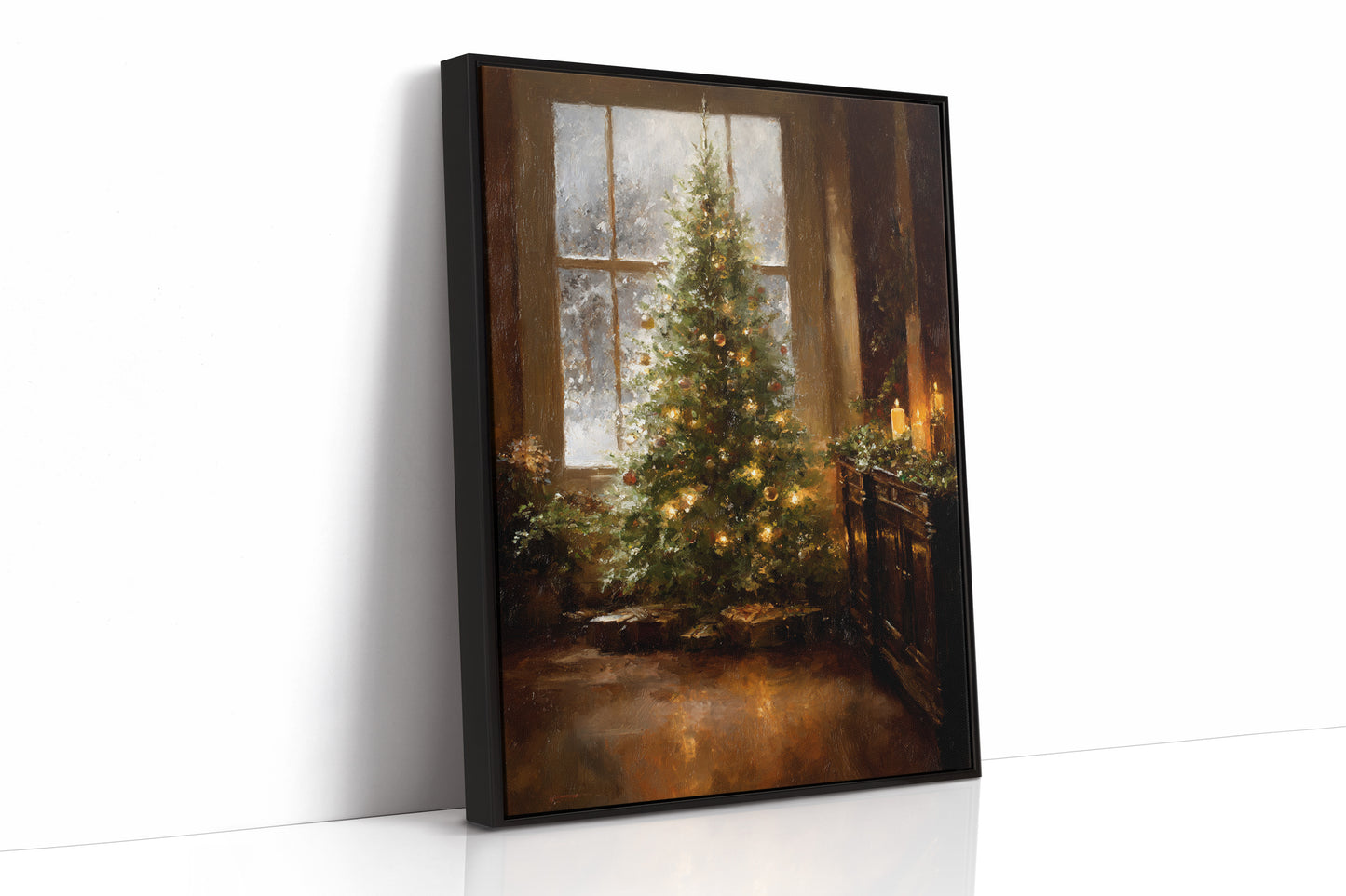 Glistening Pines and Warm Embrace