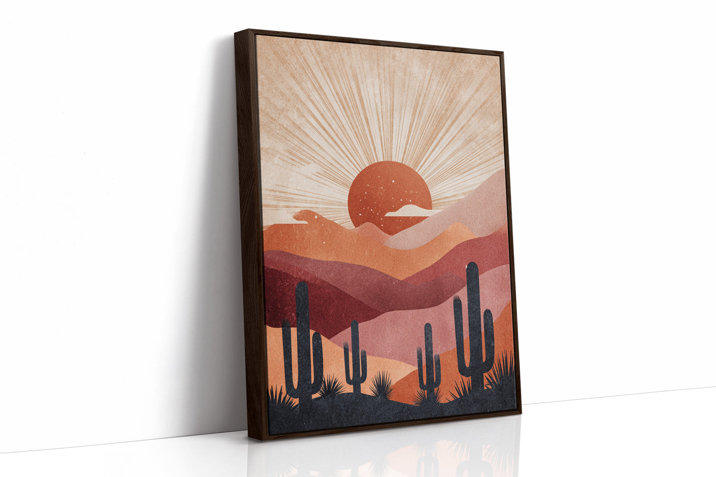 Desert Sunsets and Silent Sentinels