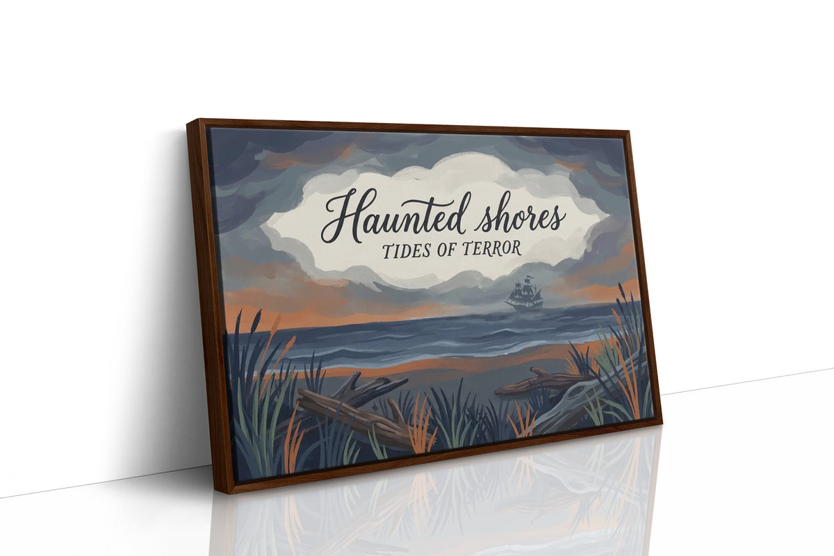 Ghost Ship Docks at Low Tide