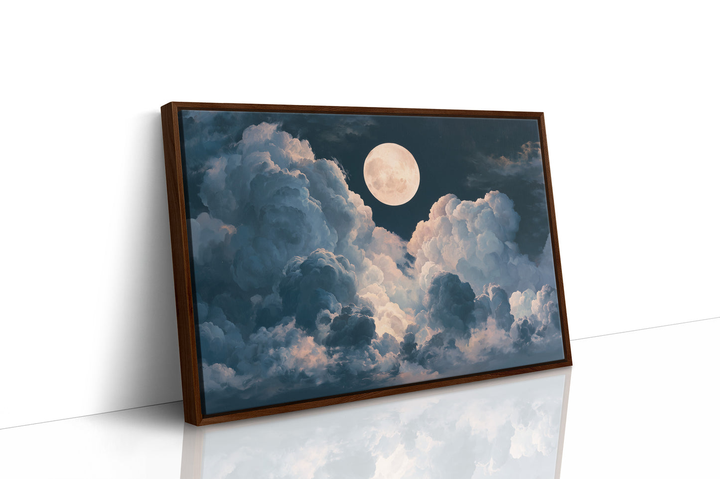 Moon Between The Clouds