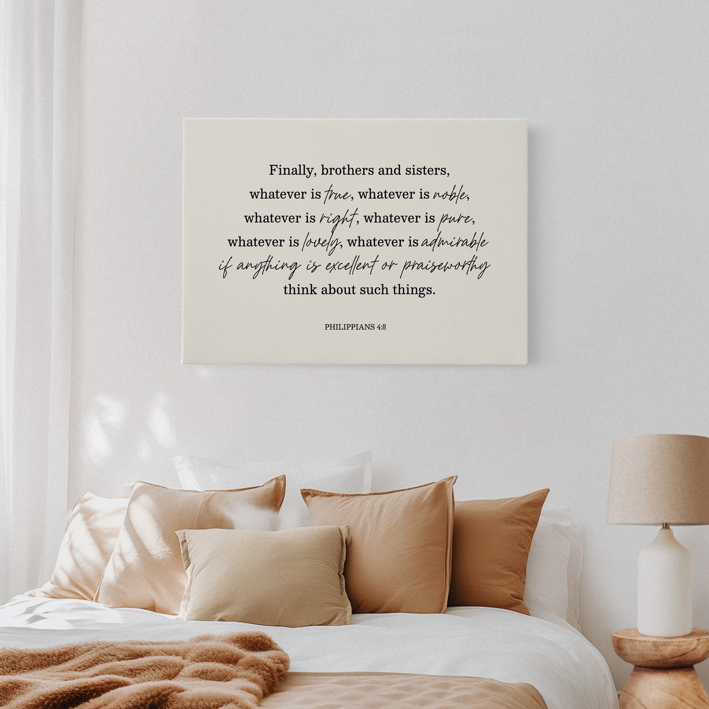 Think on These Things Philippians 4:8 Print