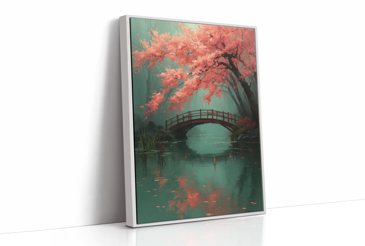 Cherry Blossoms Bridge Urban Sanctuary