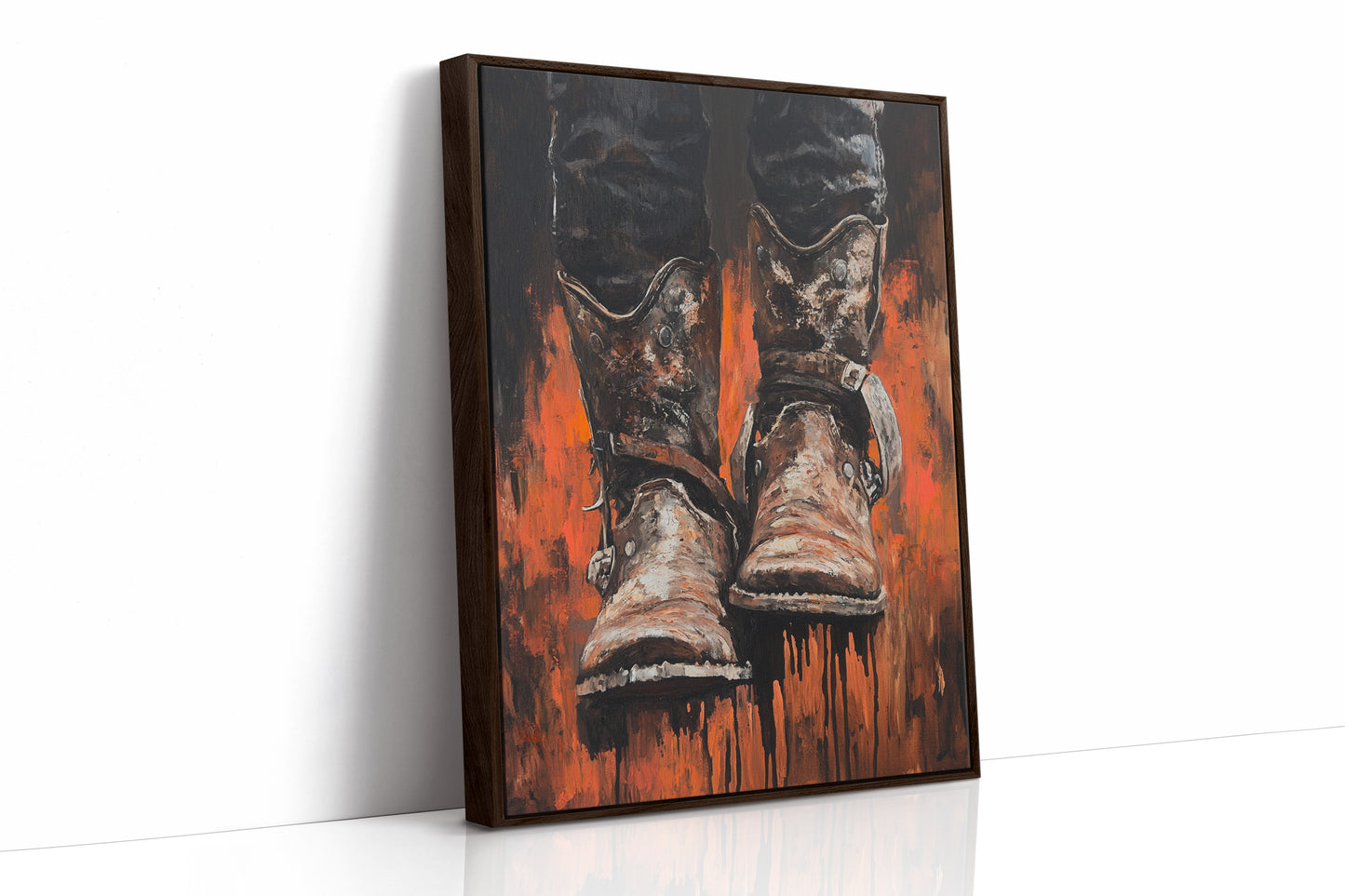Burnt Leather Cowboy Boots