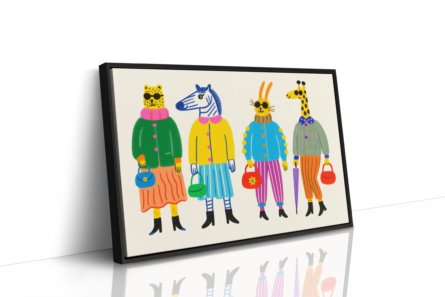 The Fashion Herd – Stylish Animal Friends Wall Art