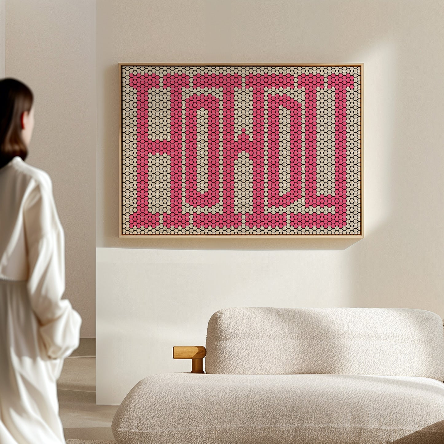 Howdy Pink Mosaic Western Greeting