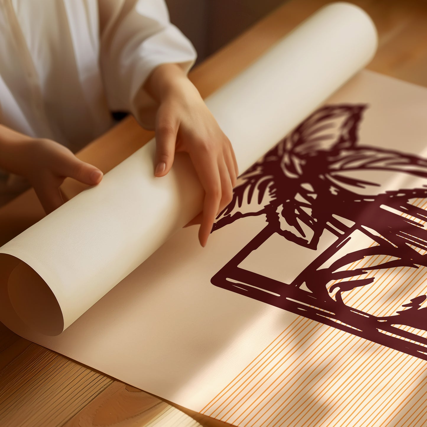 Mint Leaves Sway Above Ice