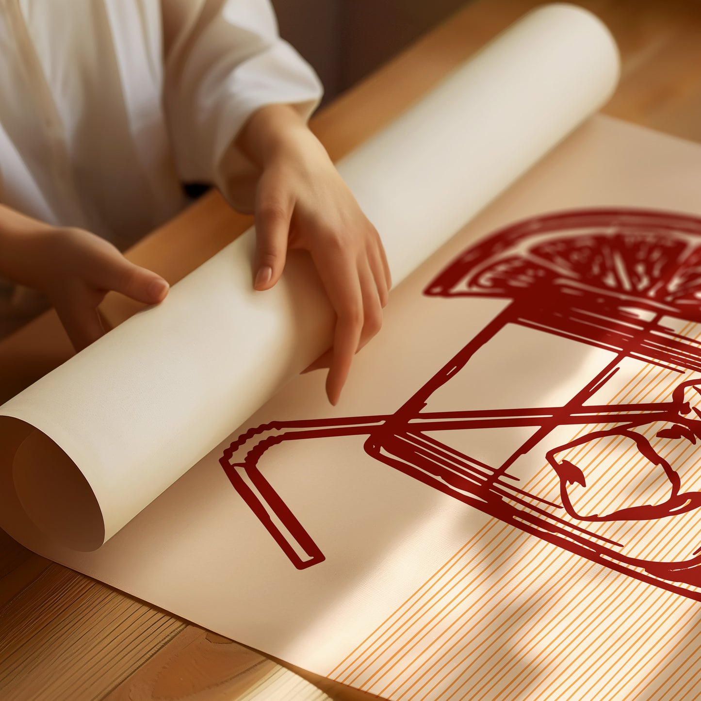 Crimson Cocktails Paint Summer Lines