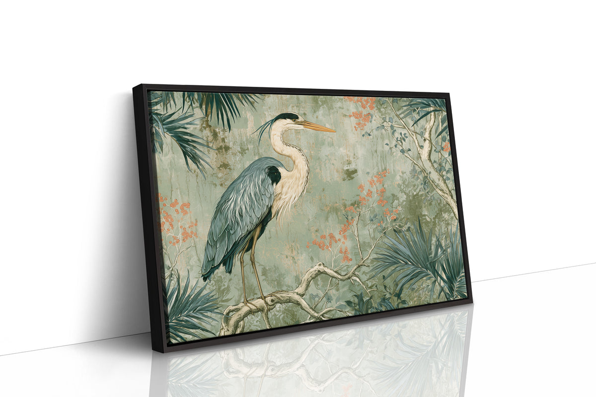 Heron Among Coral Berries