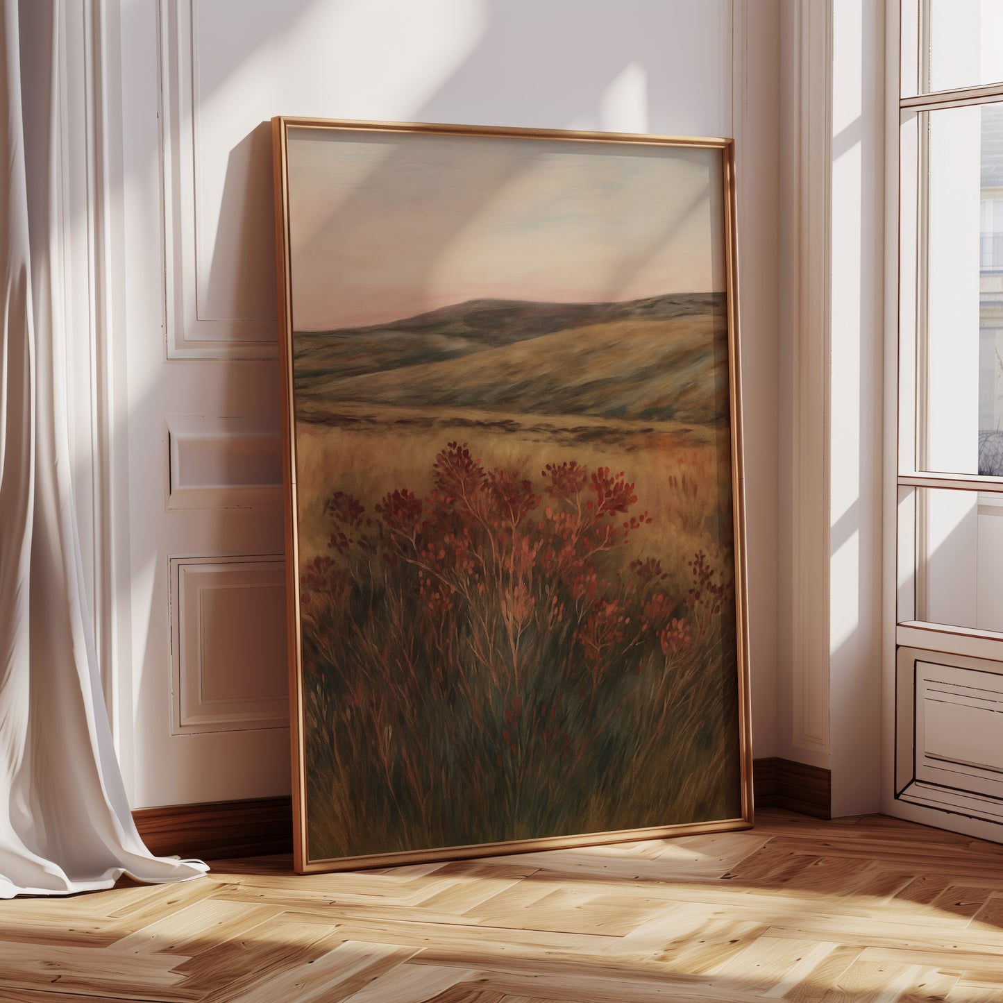 Crimson Sage at Golden Hour