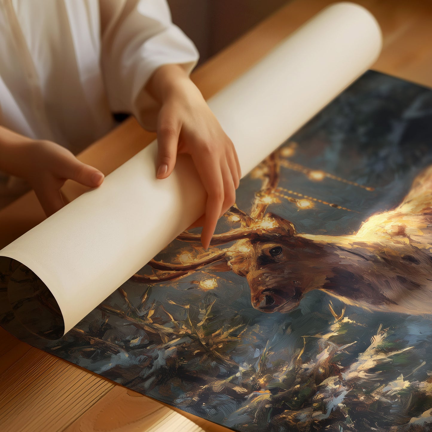 Starlit Antlers Pierce December Night