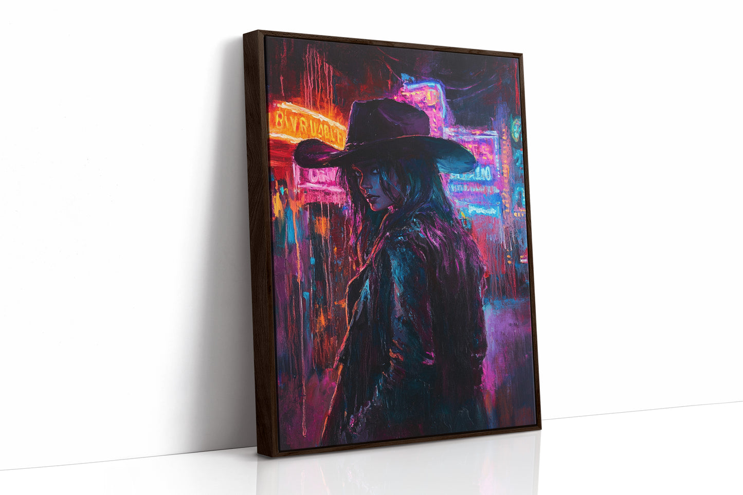 Cowgirl Noir in Neon Lights