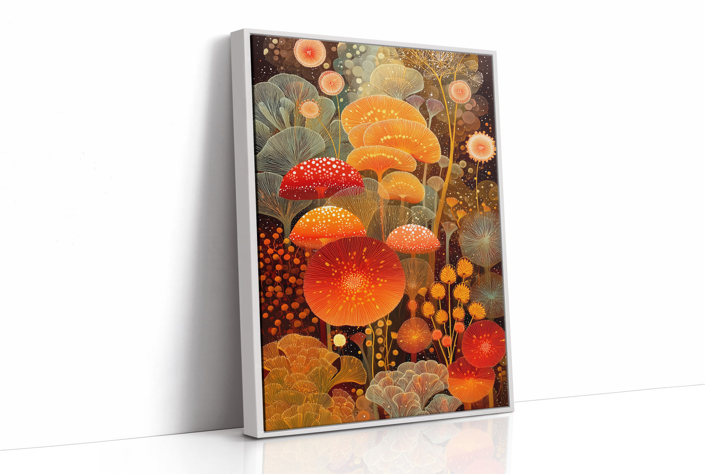 Autumn Mushrooms Dance Under Stars